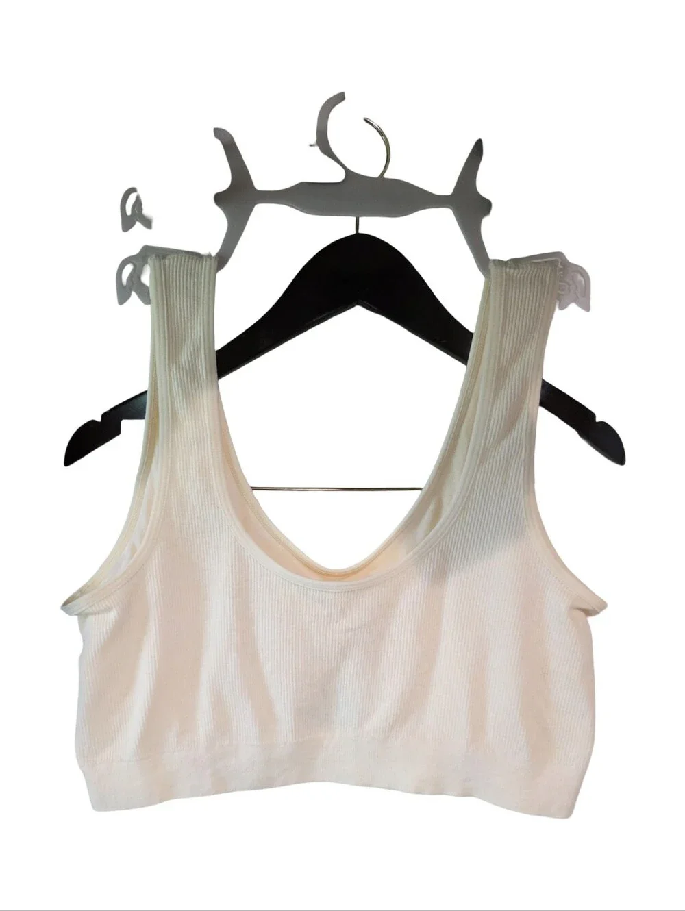 Laura Ashley 3pk‎ Ribbed Active Athletic Lounge Comfy Sports Bras Bralettes 3X